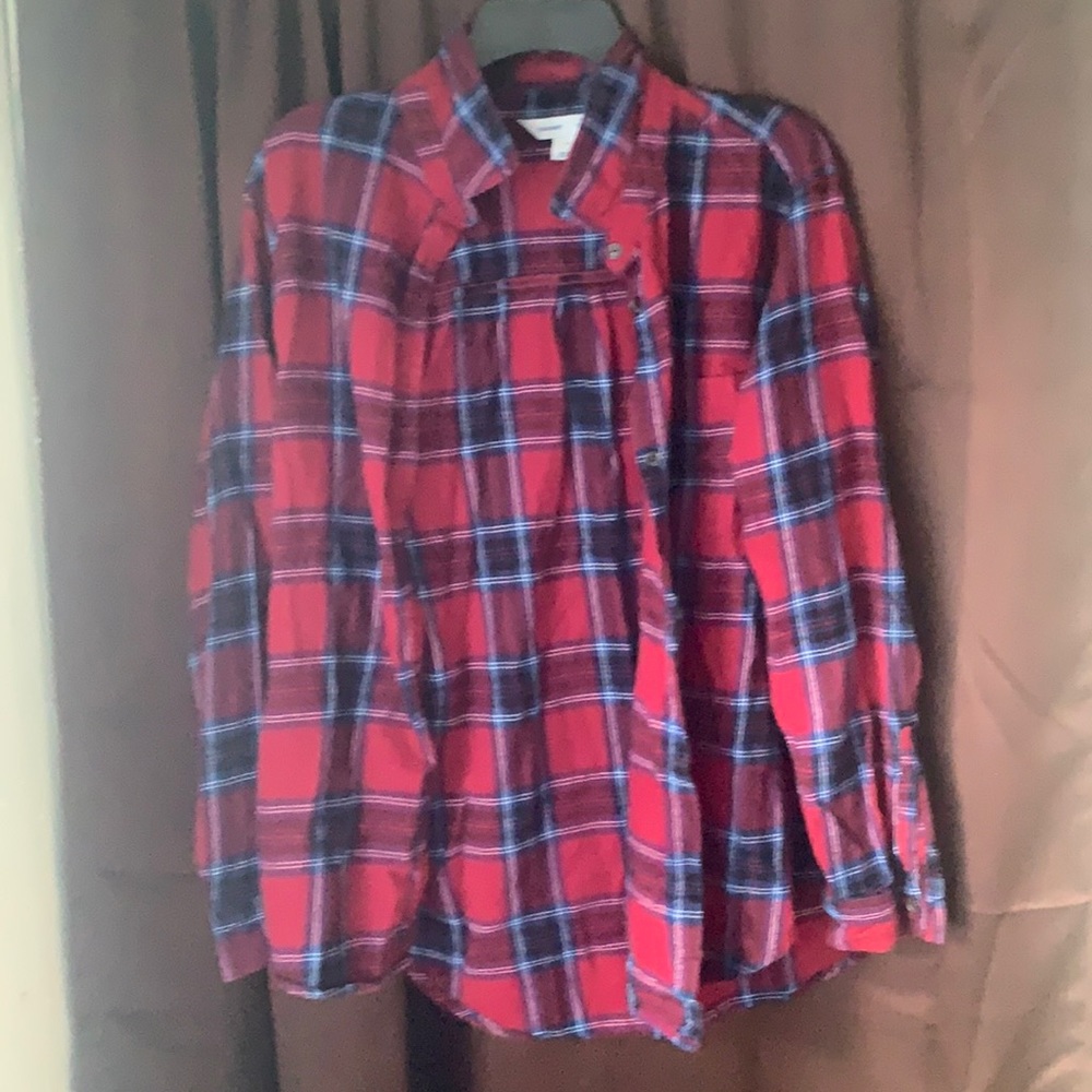 Red & Blue Old Navy Women’s XL Flannel